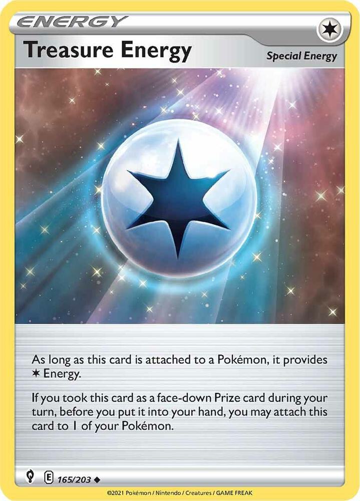 Pokemon - Evolving Skies - Treasure Energy - 165/203 - Reverse Holofoil