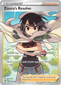 Zinnia's Resolve 203/203 Holofoil, Evolving Skies Pokémon card
