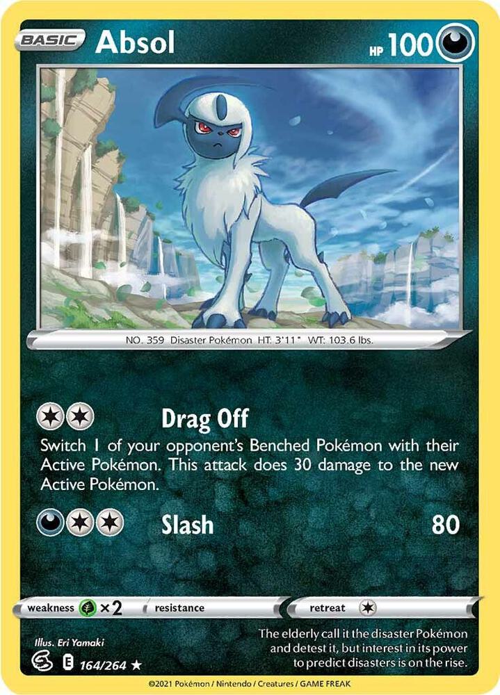 Absol 164/264 — Fusion Strike Pokémon card