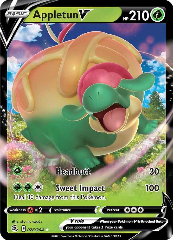 Appletun V 026/264 Holofoil — Fusion Strike Pokémon card