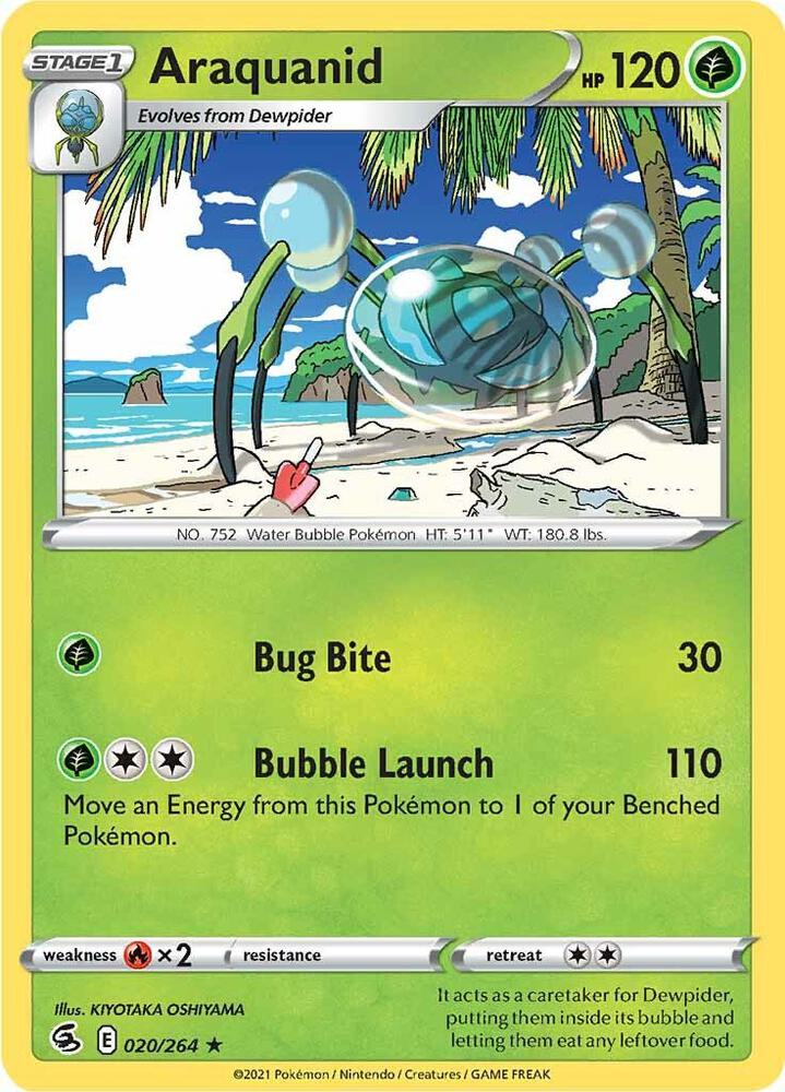 Araquanid 020/264 — Fusion Strike Pokémon card
