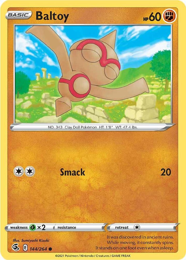 Baltoy 144/264 Reverse Holofoil — Fusion Strike Pokémon card