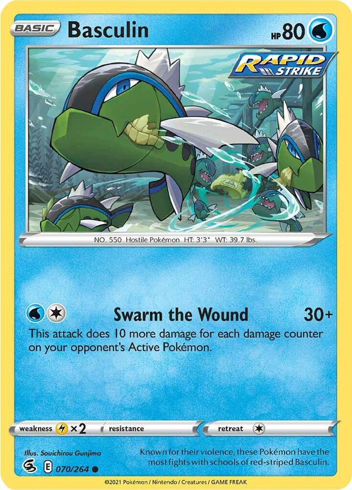 Basculin 070/264 Reverse Holofoil — Fusion Strike Pokémon card