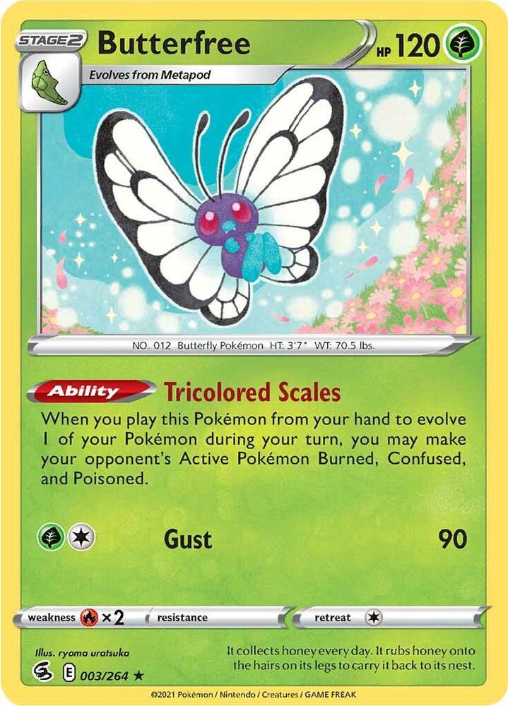 Pokemon - Fusion Strike - Butterfree - 003/264 - Reverse Holofoil