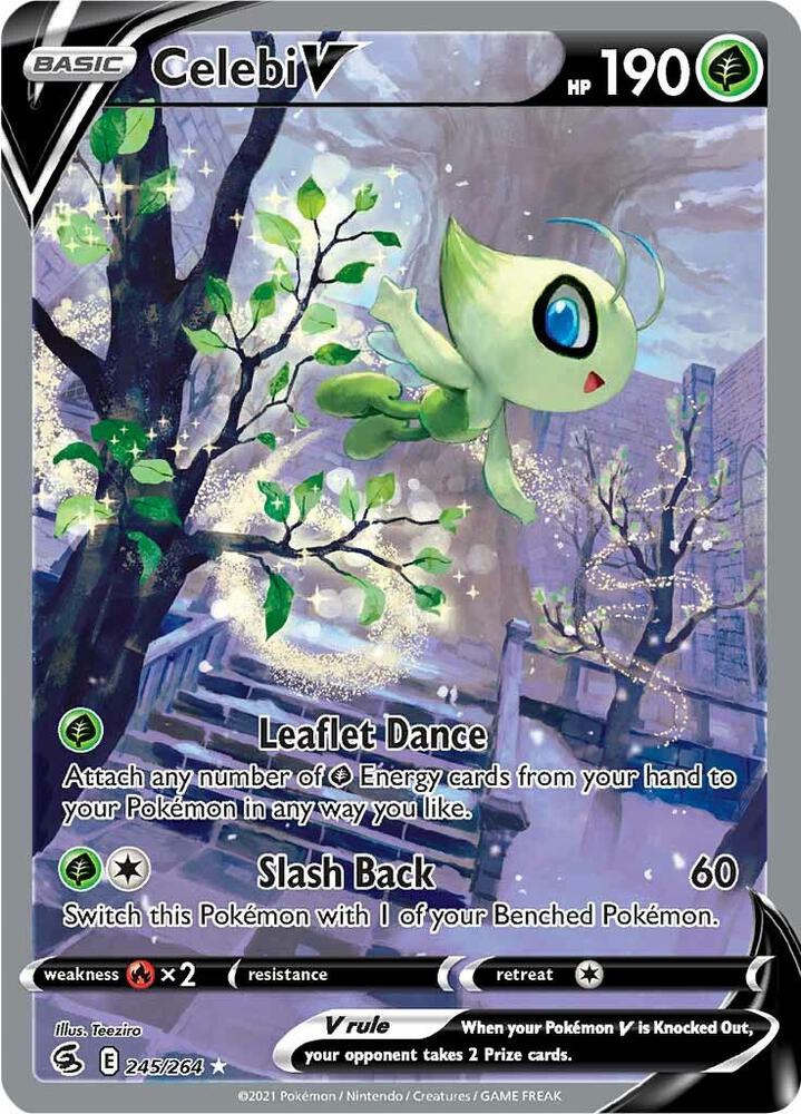 Celebi V 245/264 Holofoil — Fusion Strike Pokémon card
