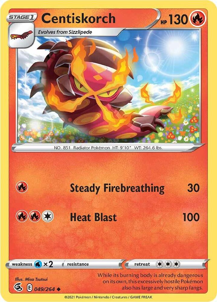 Centiskorch 049/264 — Fusion Strike Pokémon card