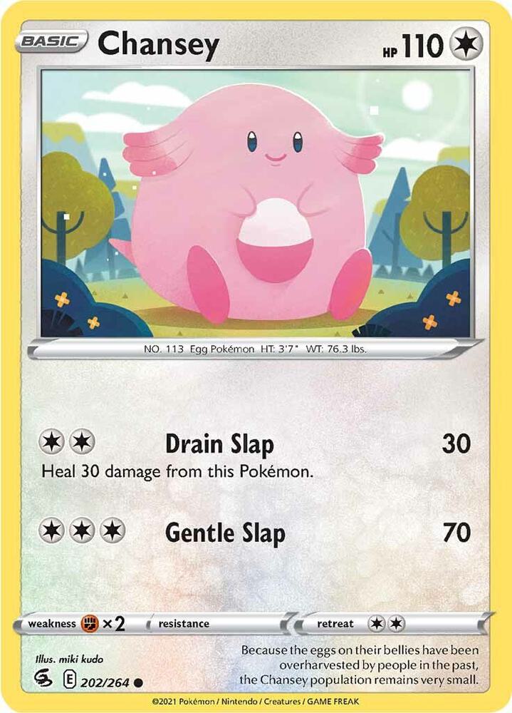Chansey 202/264 — Fusion Strike Pokémon card