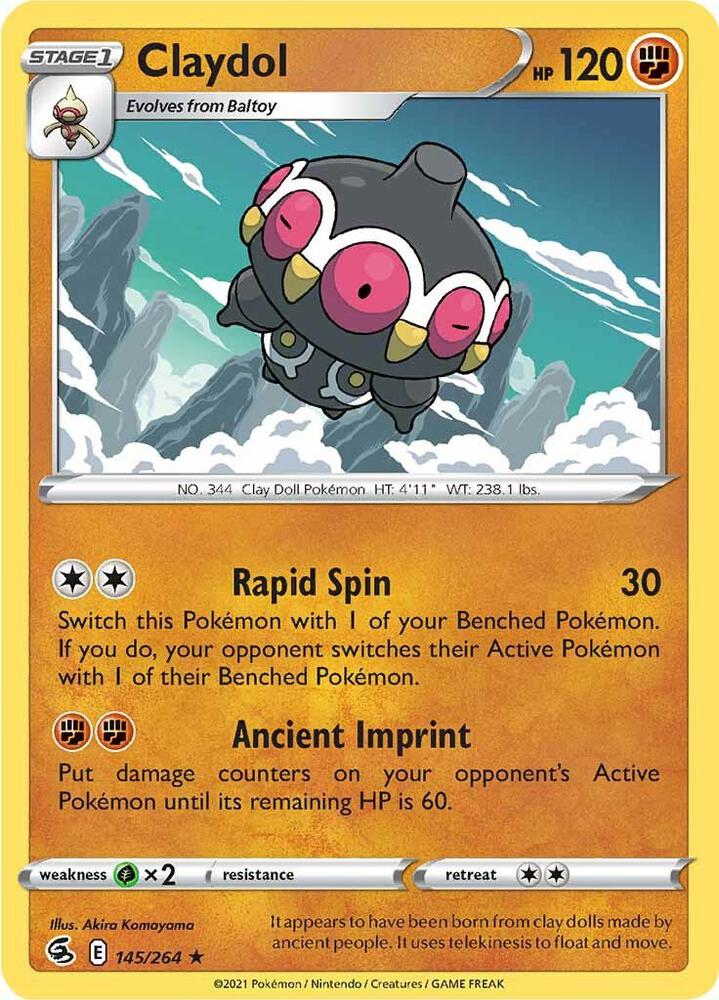 Claydol 145/264 Reverse Holofoil — Fusion Strike Pokémon card
