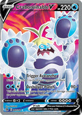 Crabominable V 248/264 Holofoil, Fusion Strike Pokémon card