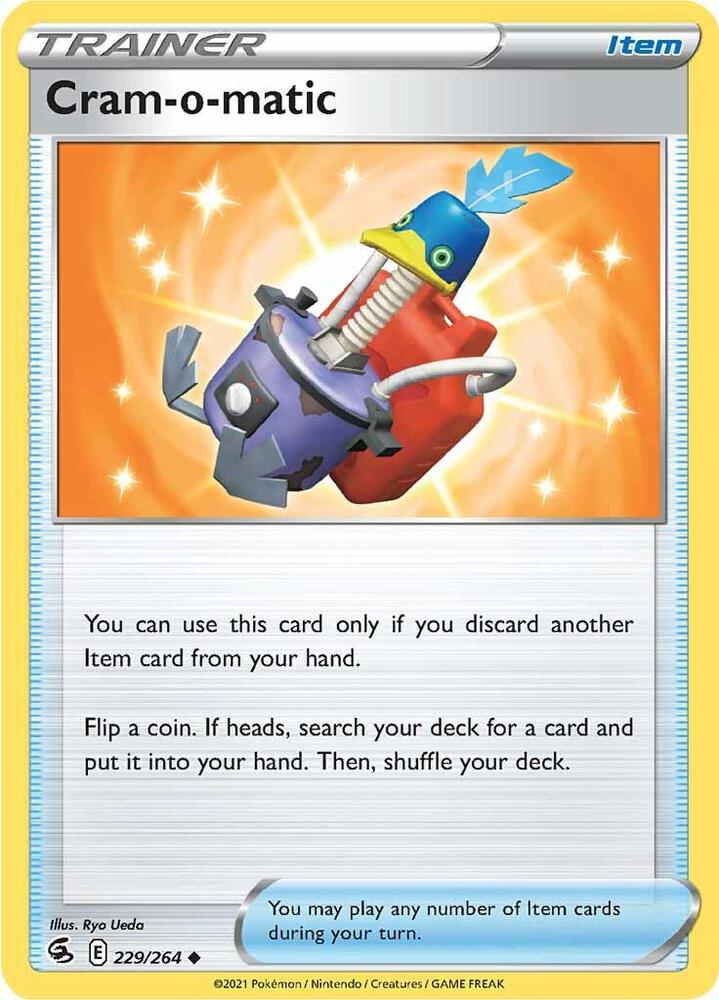 Cram-o-matic 229/264 Reverse Holofoil — Fusion Strike Pokémon card