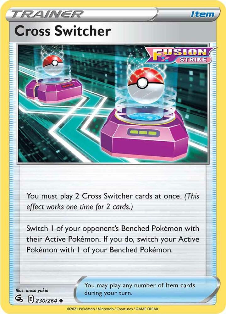 Cross Switcher 230/264 Reverse Holofoil — Fusion Strike Pokémon card