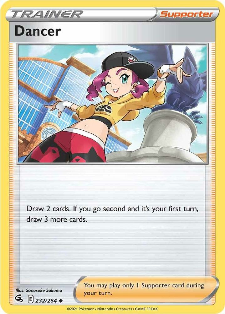 Dancer 232/264 Reverse Holofoil — Fusion Strike Pokémon card