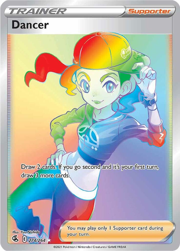 Dancer 274/264 Holofoil — Fusion Strike Pokémon card