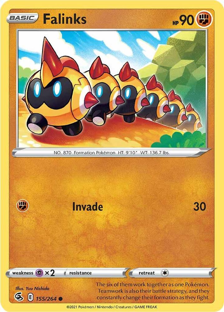 Pokemon - Fusion Strike - Falinks - 155/264 - Reverse Holofoil