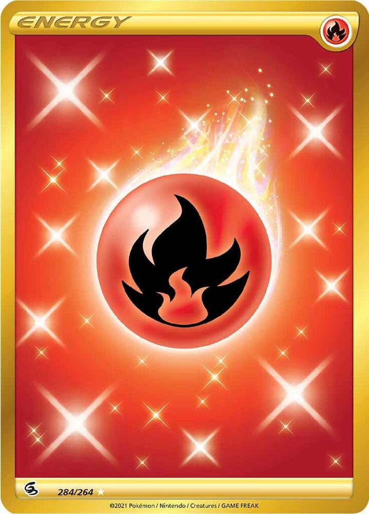 Fire Energy 284/264 Holofoil — Fusion Strike Pokémon card