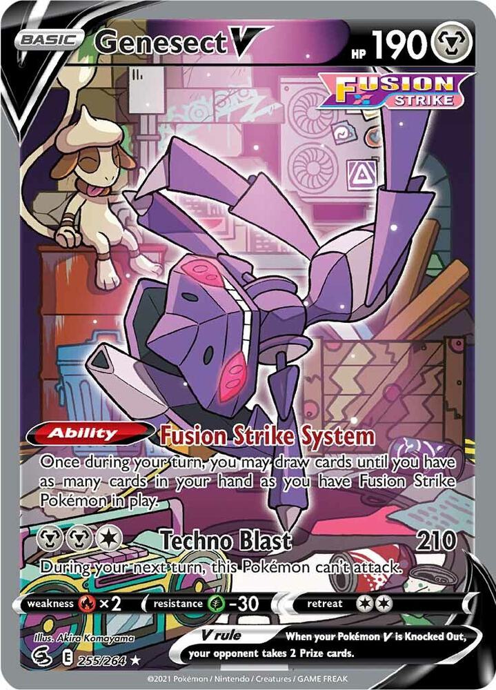 Genesect V 255/264 Holofoil — Fusion Strike Pokémon card