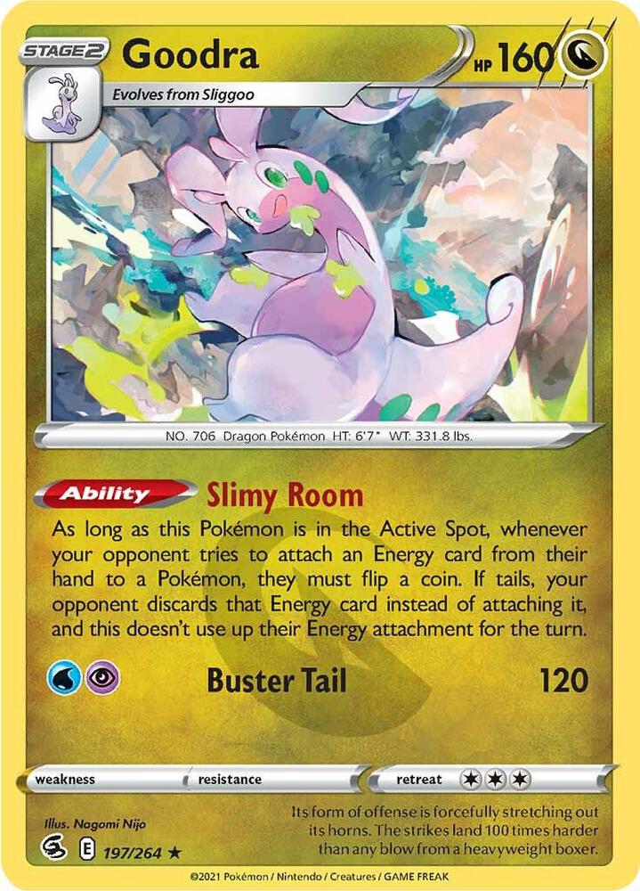 Goodra 197/264 Reverse Holofoil — Fusion Strike Pokémon card
