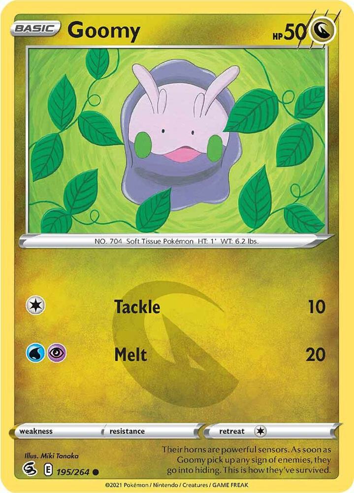 Pokemon - Fusion Strike - Goomy - 195/264 - Reverse Holofoil