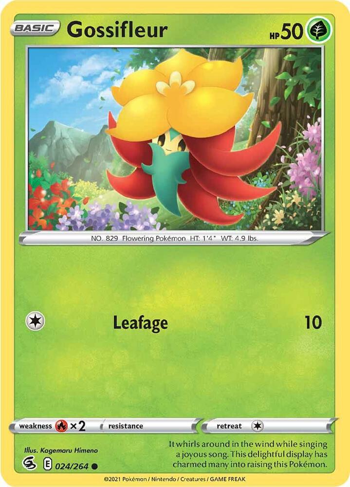 Gossifleur 024/264 Reverse Holofoil — Fusion Strike Pokémon card
