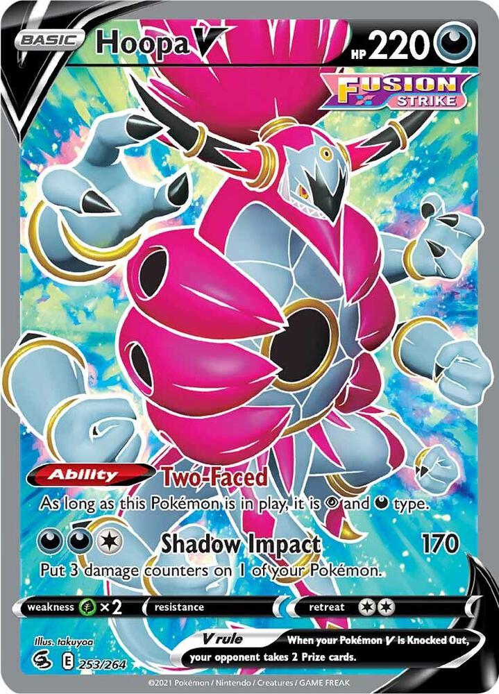 Hoopa V 253/264 Holofoil — Fusion Strike Pokémon card