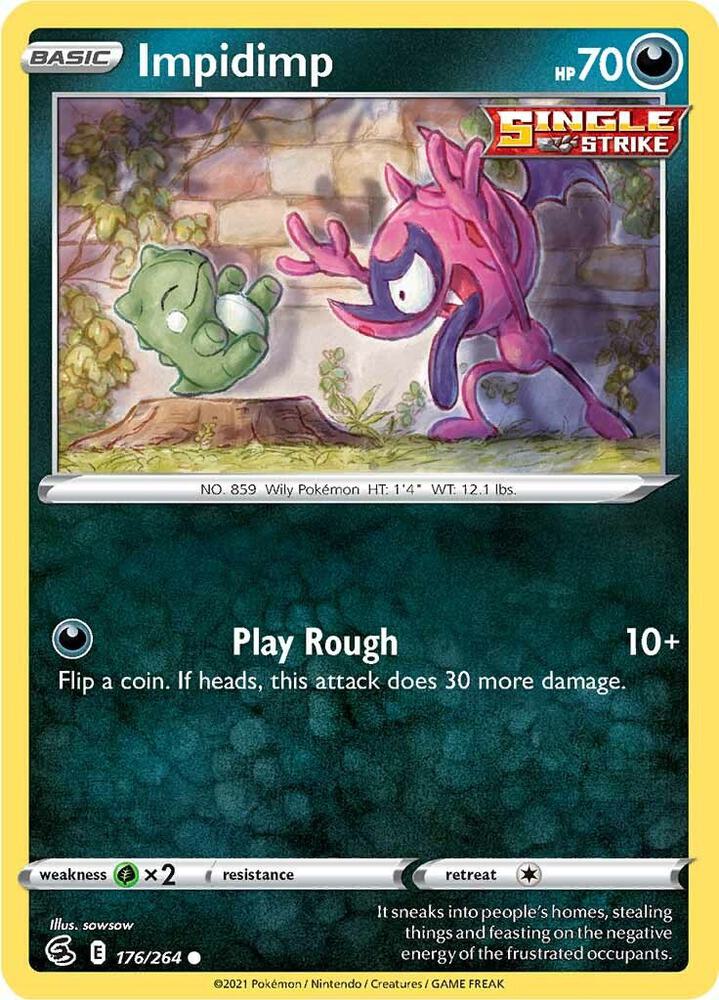 Impidimp 176/264 — Fusion Strike Pokémon card