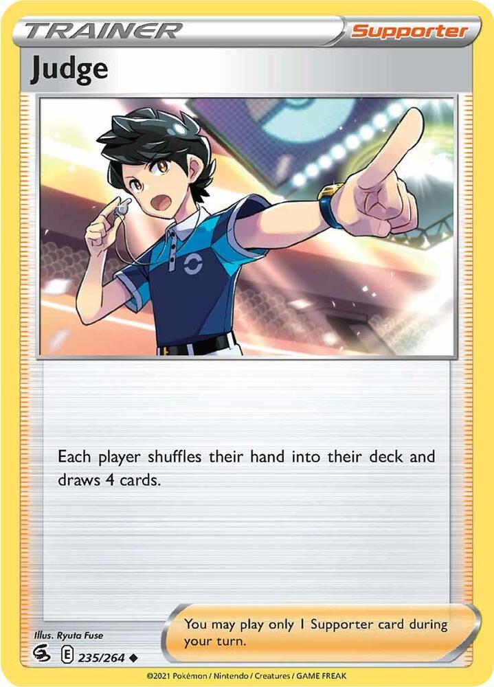 Judge 235/264 Reverse Holofoil — Fusion Strike Pokémon card