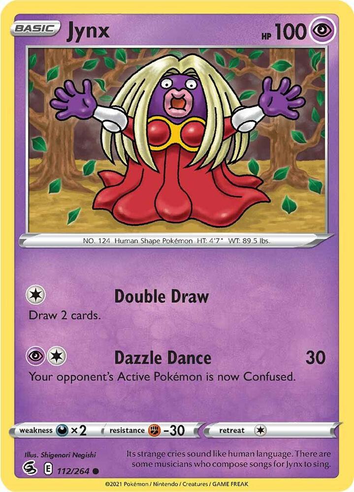 Pokemon - Fusion Strike - Jynx - 112/264 - Reverse Holofoil