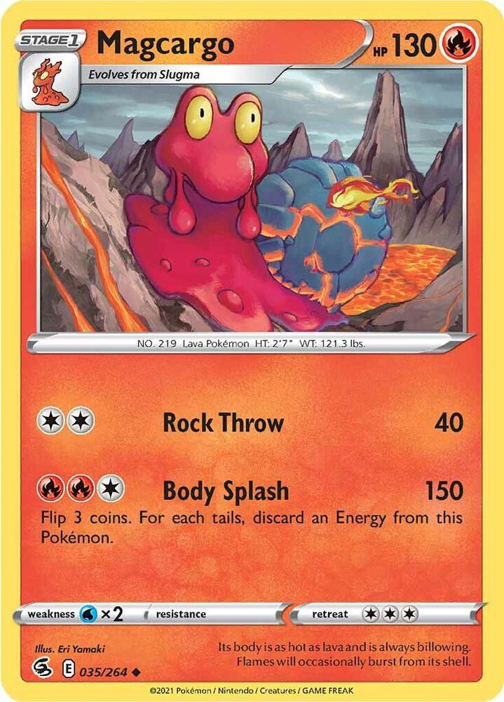 Magcargo 035/264 — Fusion Strike Pokémon card