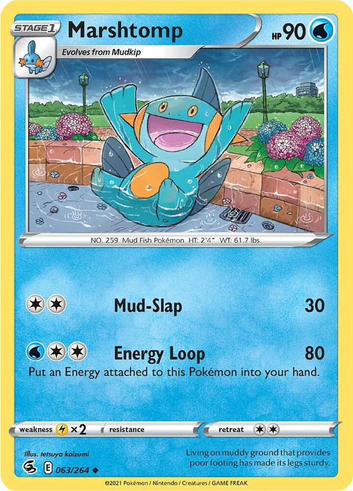 Marshtomp 063/264 — Fusion Strike Pokémon card