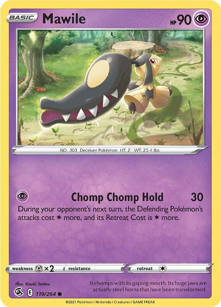 Pokemon - Fusion Strike - Mawile - 119/264 - Reverse Holofoil
