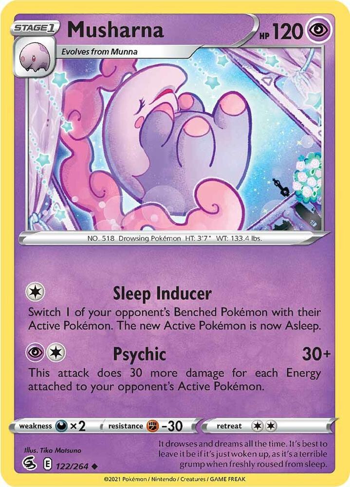Musharna 122/264 Reverse Holofoil — Fusion Strike Pokémon card