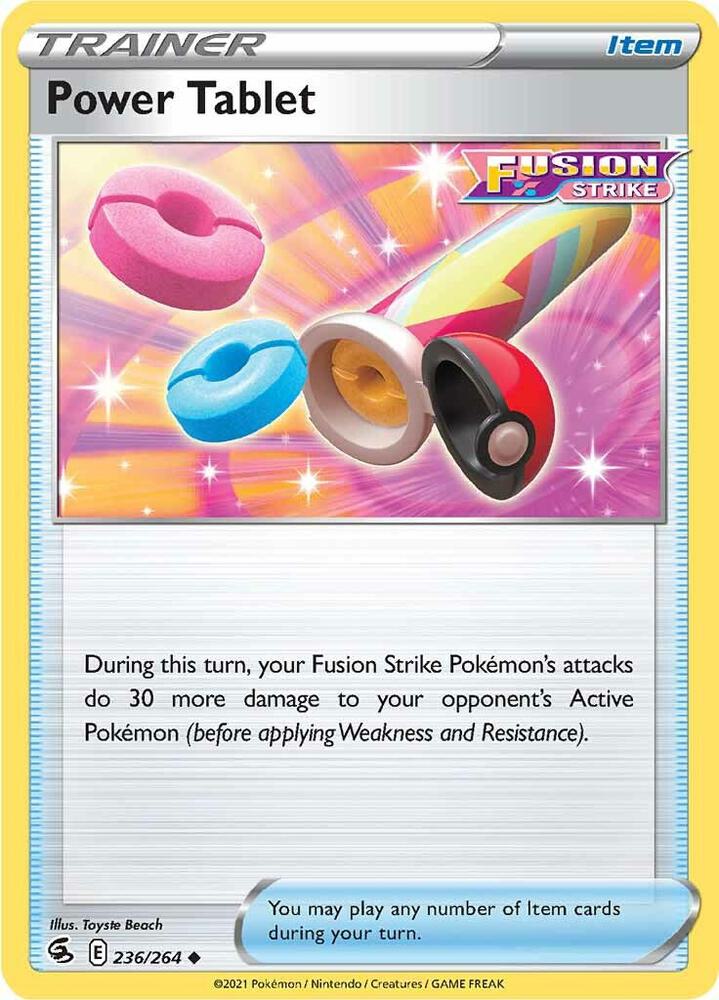Power Tablet 236/264 — Fusion Strike Pokémon card