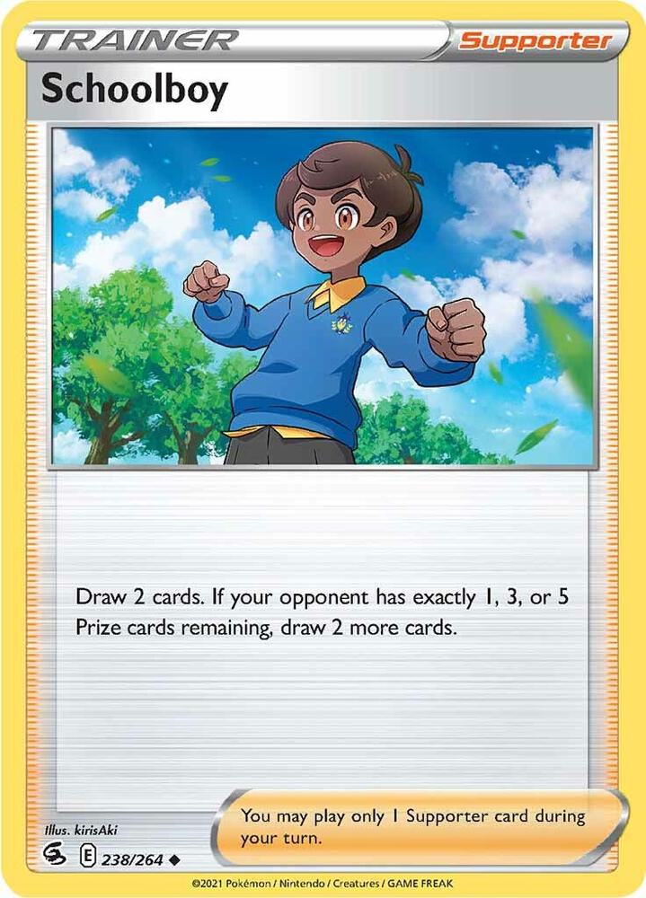 Schoolboy 238/264 — Fusion Strike Pokémon card
