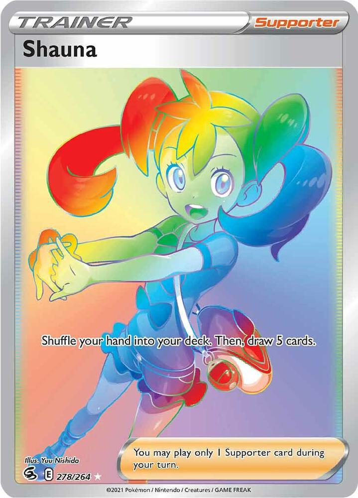Shauna 278/264 Holofoil — Fusion Strike Pokémon card