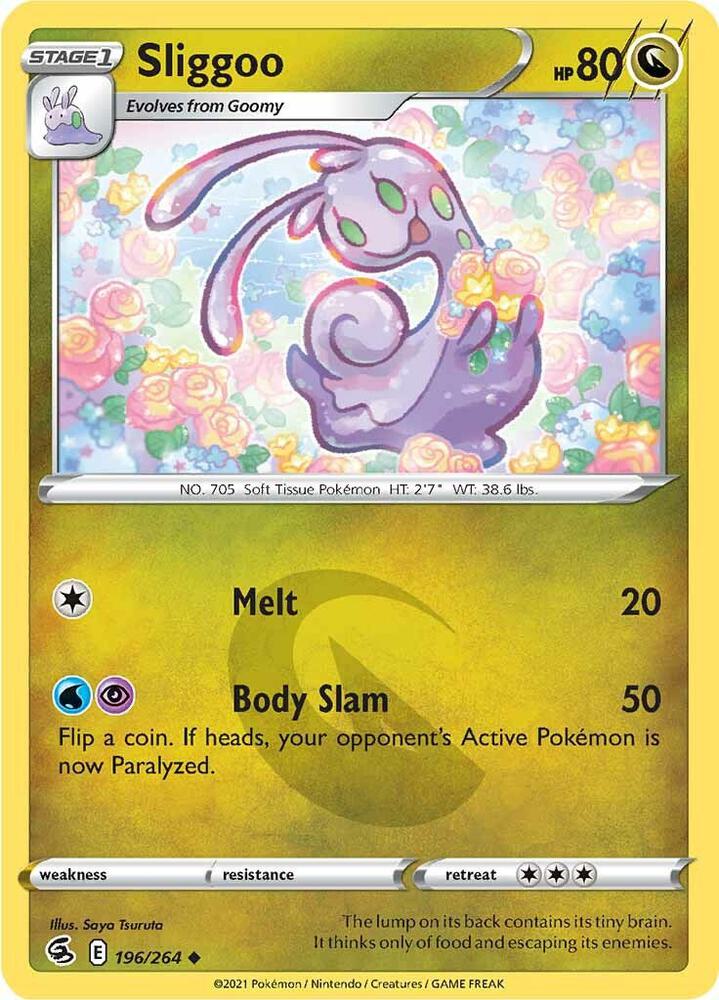 Sliggoo 196/264 Reverse Holofoil — Fusion Strike Pokémon card