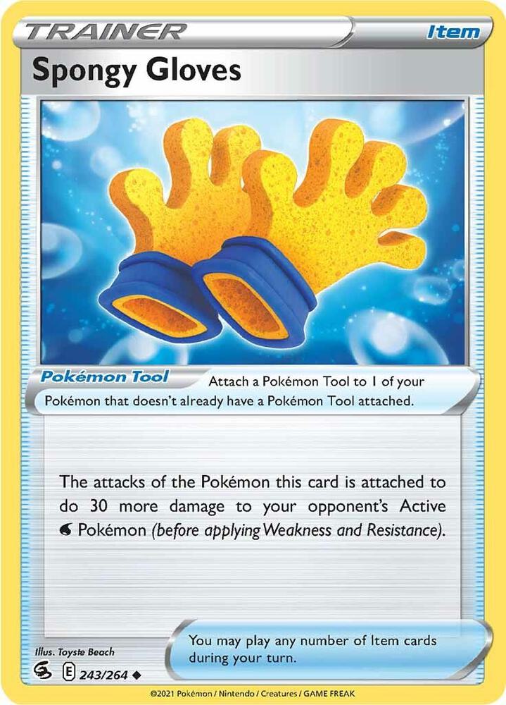 Spongy Gloves 243/264 — Fusion Strike Pokémon card