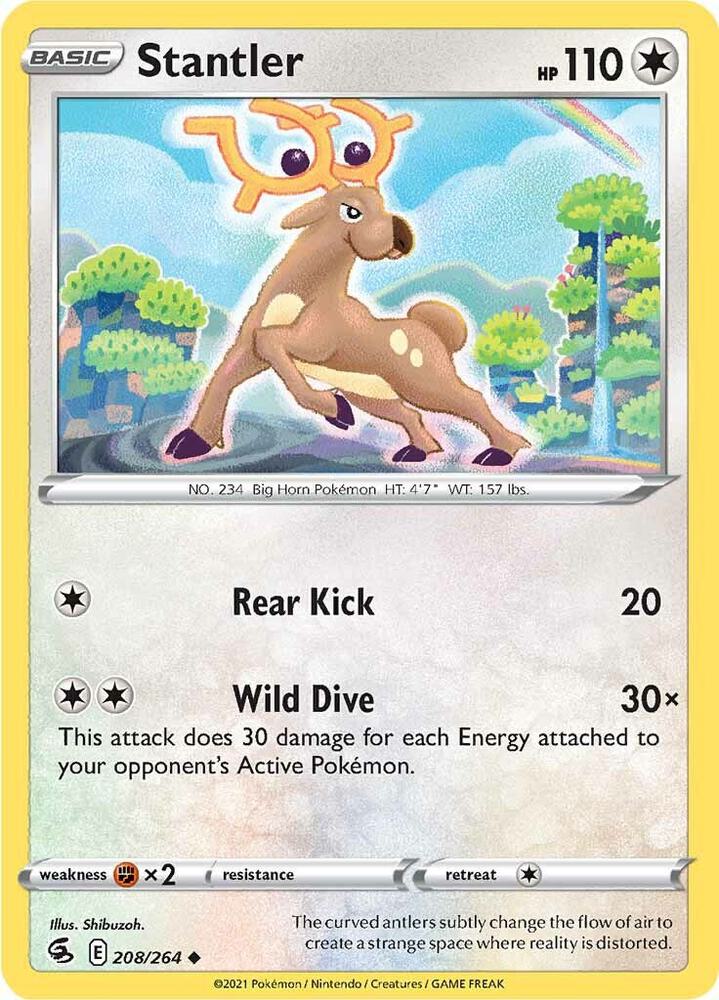 Stantler 208/264 — Fusion Strike Pokémon card
