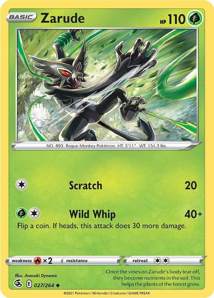 Zarude 027/264 — Fusion Strike Pokémon card