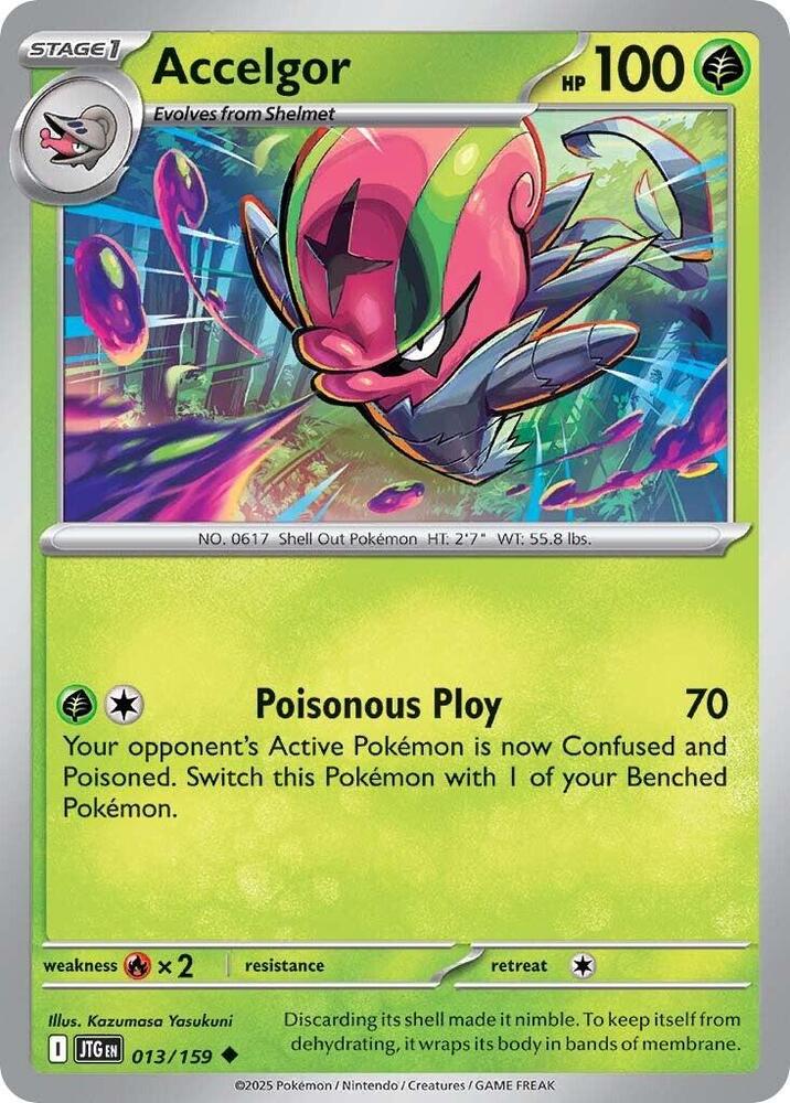 Accelgor 013/159, Journey Together Pokémon card