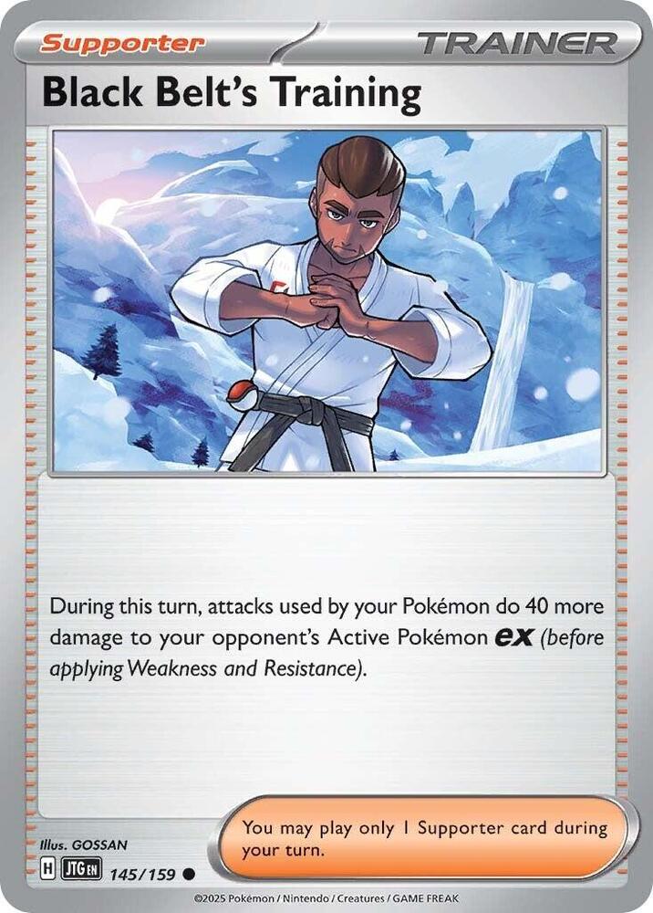 Black Belt's Training 145/159 — Journey Together Pokémon card