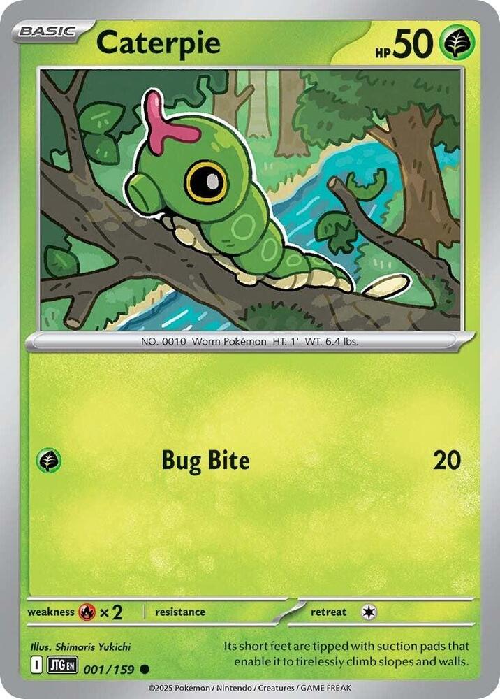 Caterpie 001/159 — Journey Together Pokémon card