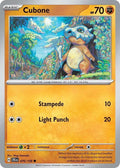 Cubone 076/159 Reverse Holofoil — Journey Together Pokémon card