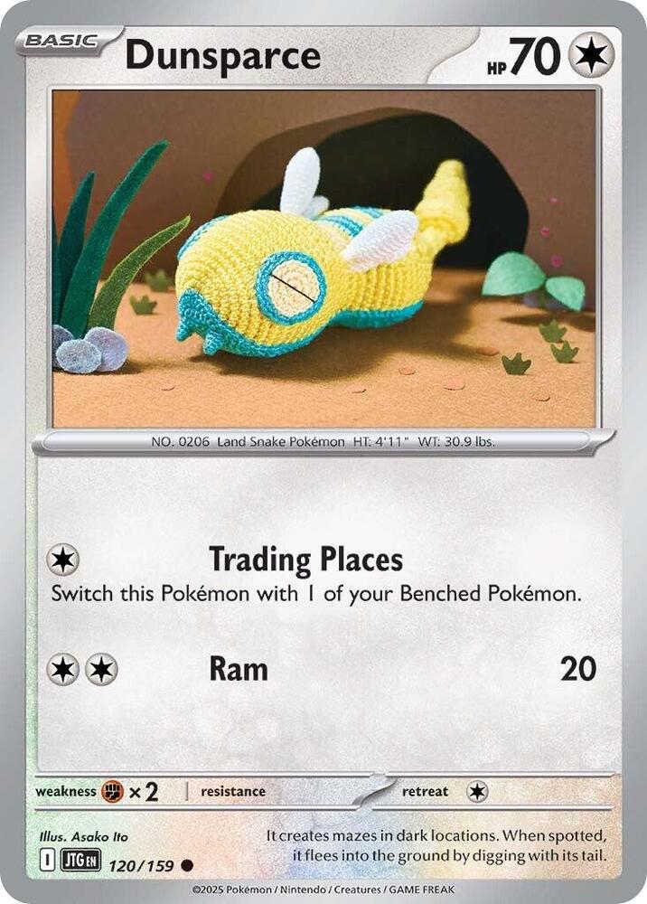Dunsparce 120/159 — Journey Together Pokémon card