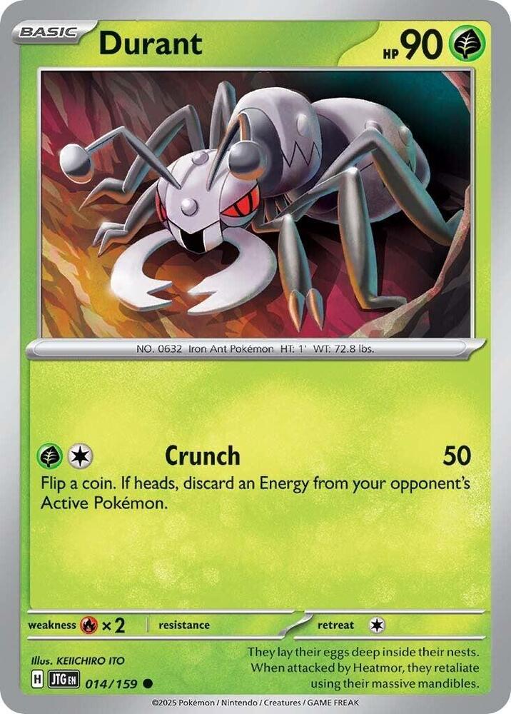 Durant 014/159, Journey Together Pokémon card