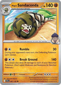 Hop's Sandaconda 087/159, Journey Together Pokémon card