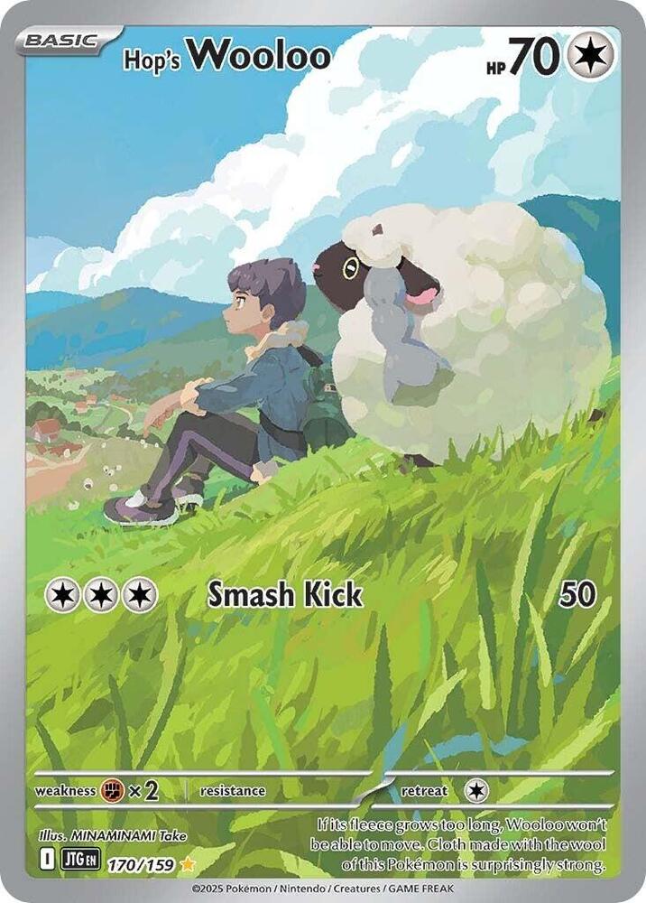 Hop's Wooloo 170/159 Holofoil, Journey Together Pokémon card