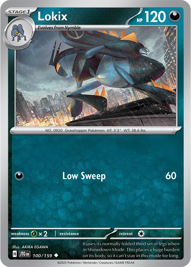 Lokix 100/159 — Journey Together Pokémon card