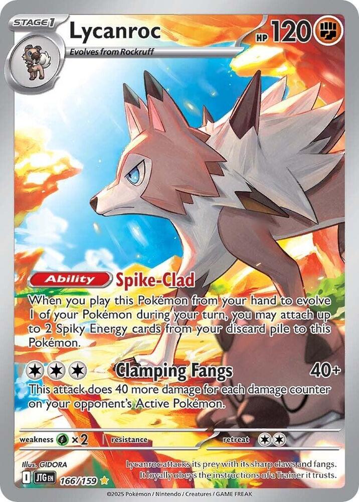 Lycanroc 166/159 Holofoil, Journey Together Pokémon card
