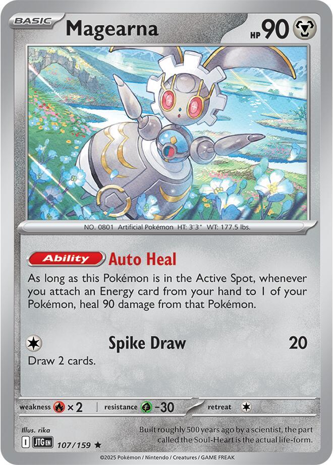 Magearna 107/159 Reverse Holofoil — Journey Together Pokémon card