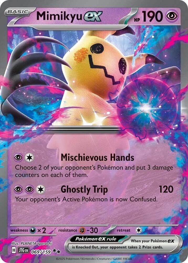 Pokemon - Scarlet & Violet - Journey Together - Mimikyu ex - 069/159 - Holofoil
